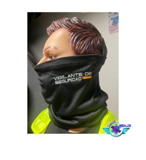 Braga tubular multifuncional bordada VIGILANTE DE SEGURIDAD