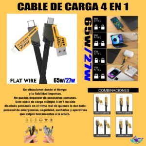 cable de carga 4 en 1