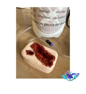 SIMULADOR DE CONTROL DE HEMORRAGIAS DE 2 HERIDAS