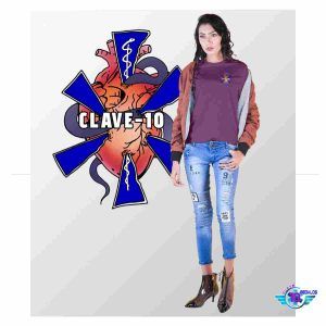 Camiseta MORADA The heart of the emergency.