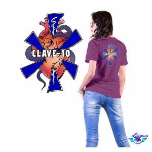 Camiseta MORADA The heart of the emergency.